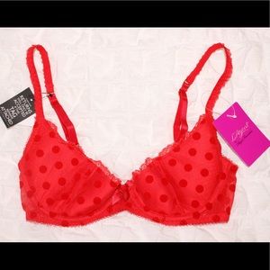 NWT L’Agent by Agent Provocateur Red polka dot bra